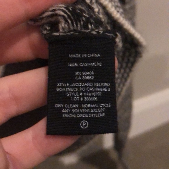 Cashmere fair isle crewneck sweater - Picture 3 of 3